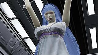 Goddess Astraea trades body for freedom with old mage in wild Korean 3D game scene