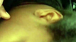 She has a good neck for sucking that big black cock.