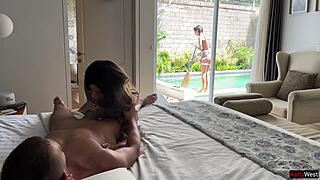 I Don’t Care if Maid’s Outside, I’m Fucking Now with Creampie Pussy 😜