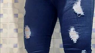 Step Mom's Knockers Shock Family – Pierced Nipples Flashing at Pool!