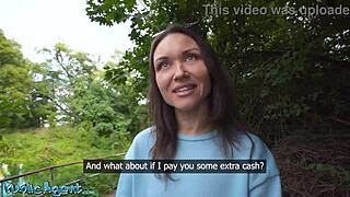 public agent - fitness milf public blowjob outdoor sex kristina grace hard fast pov fuck