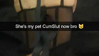 yo, watch this cheating milf get pounded to pay debts on snapchat, huh?