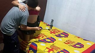 I found my mother-in-law masturbating in my apartment, then she asked for help to complete the homemade porn video