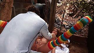 i puttin cream in my friend's pussy usin sex toy