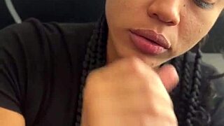 Cute brunette, my stepsister’s best friend, sneaks in for an amazing blowjob.