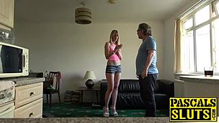 Long legged Jentina in an intense scene with big cock