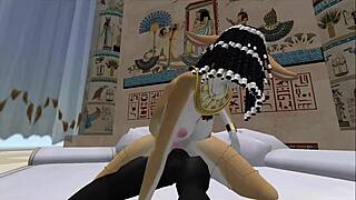 埃及女神Bastet命令女仆服侍