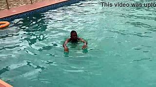 after a fun time at the pool, i enjoyed with a curvy babe