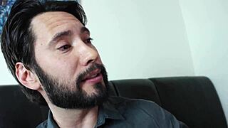 Licking her shaved pussy!