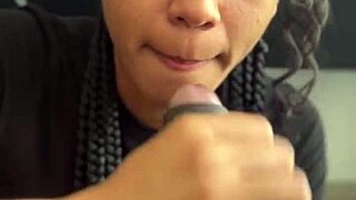 Cute brunette, my stepsister’s best friend, sneaks in for an amazing blowjob.