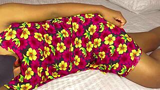 Indian desi girl shows off her tight virgin pussy.