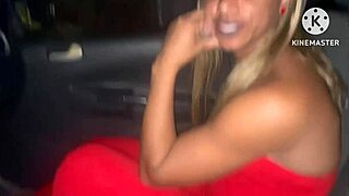 Tattooed Brazilian wife gets pierced pussy fucked by black guy in real amateur street sex