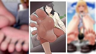 I am in the submission program week one, cumming for our feet, try not to cum challenge feet edition.