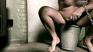 Dominatrix Mistress Punishes Bound Slave in Toilet
