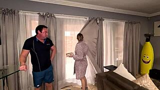 Pizza Delivery Man Fucked While I Eat My Meal