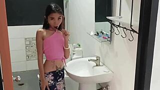 Ever Tried Rimming Right After Brushing Your Teeth? This Asian Cutie with Natural Tits and Tattoos Bends Over for Wild Action!