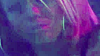 Sensual blonde angel licks and fingers lesbian babes before strapon penetration.