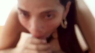 my beautiful latina girlfriend loves sucking my balls so much