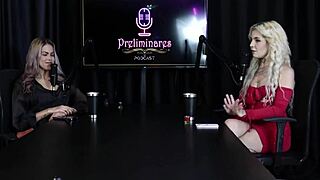 Kyra Sex in Sheer Red Lingerie Discusses Relationships and Life