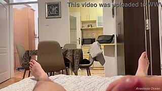 Watching My Stepsister Try Outfits, I Jerk Off Until She Helps Me Finish