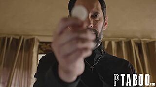 Belle Penelope Kay Confesses Desires to Priest Tommy Pistol