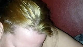 Milf sucks dick roughly, focusing on big ass and cock until cum in mouth.