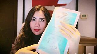 Nurse Uses Medical Gloves In Hospital ASMR For Patient Fetish.