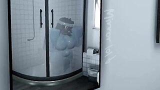 blue girl engages in neutral sex activities with cumshot focus