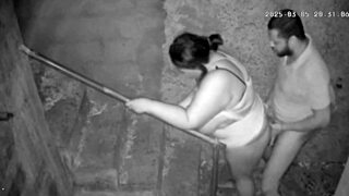 Hidden camera catches Latina stepmom fucking her stepson in the bedroom