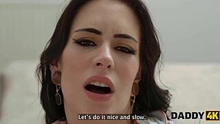 Anna De Ville, feel that rough anal from Daddy4K? Show me your deepest blowjob skills now!