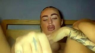 Hey, watch this tattooed goth slut finger herself?