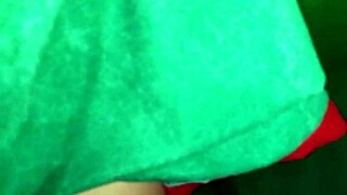 Christmas elf babe waits for a dirty holiday fling