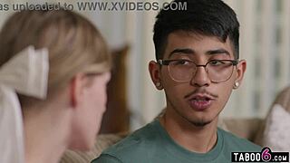 Shy virgin guy conquers popular teen cheerleader melody marks