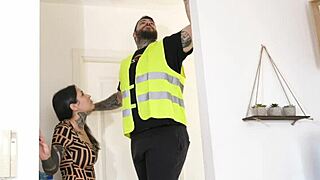 Caught the maintenance guy on spycam for a wild bareback session.