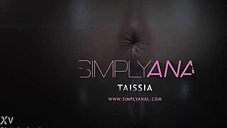 Taissia enjoys cum after intense ass play