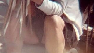 My sexy neighbor likes me watching her masturbate in panties