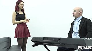 Skinny Student Ohana Petite Dominates Old Professor!