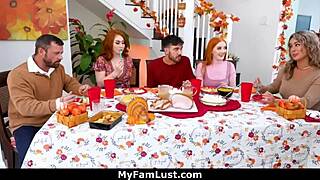 Intense threesome with Nate cumming on faces and perfect tits in wild group action - MyFamLust