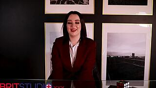 Teen student in stockings and feet joi, intriguing contrast