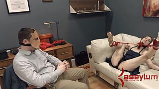 Calico, the piggie girl, takes it hard in the ass during kinky session.