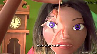 Tiny 18+ Trans Fucks Giant Busty Trans With Portuguese Subtitles Uncensored