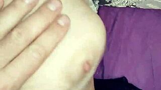 Stockings down, holes open, 'fuck me hard in close-up!'