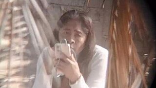 My sexy neighbor likes me watching her masturbate in panties