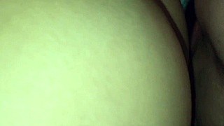 My husband catches me masturbating with a dildo and punishes me by fucking my big Colombian ass.