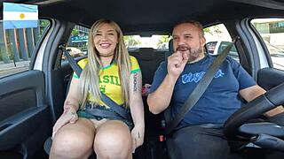 Beautiful transsexual in car causes trouble in buenos aires