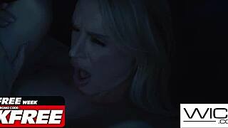 emma hix stalks the redhead to eat her pussy in wicked.