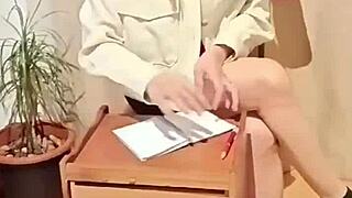 Fucking Teacher's Wet Pussy in Empty Class