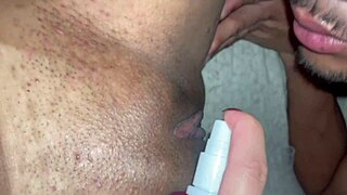 Squirting hard with wild machine play.