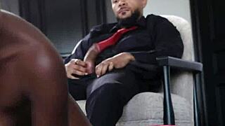 Cute Black Teen Caught Masturbating by Stepdad