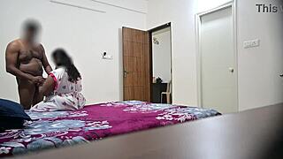 Fucking right in front of maid Hema